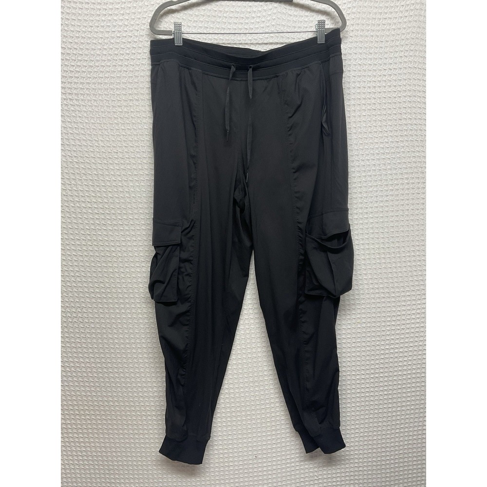 Lululemon Dance Studio Relaxed Fit Black Cargo Pants Women's Size 2XL